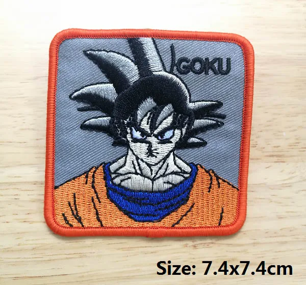 Ткань для вышивания Dragon Ball, клеящиеся аксессуары для детской одежды с утюгом на спине, нашивки значки - Цвет: Никелевый