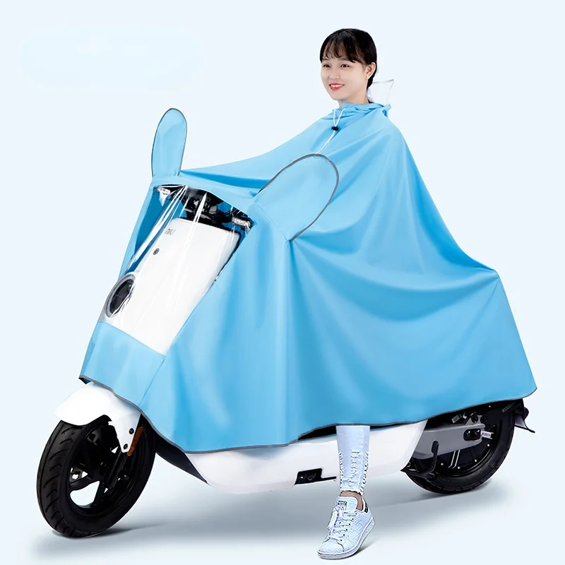 Transparent Bicycle Motorcycle Raincoat Windproof Chubasquero Moto Rain  Poncho Impermeable Clear Raincoat Single Double Raingear