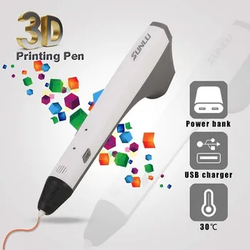 

Best Seller 3D Printing Pen SUNLU 3D Pen Support PLA/PCL Filament Low Temperature Children Drawing Pens Best Gift For Kids
