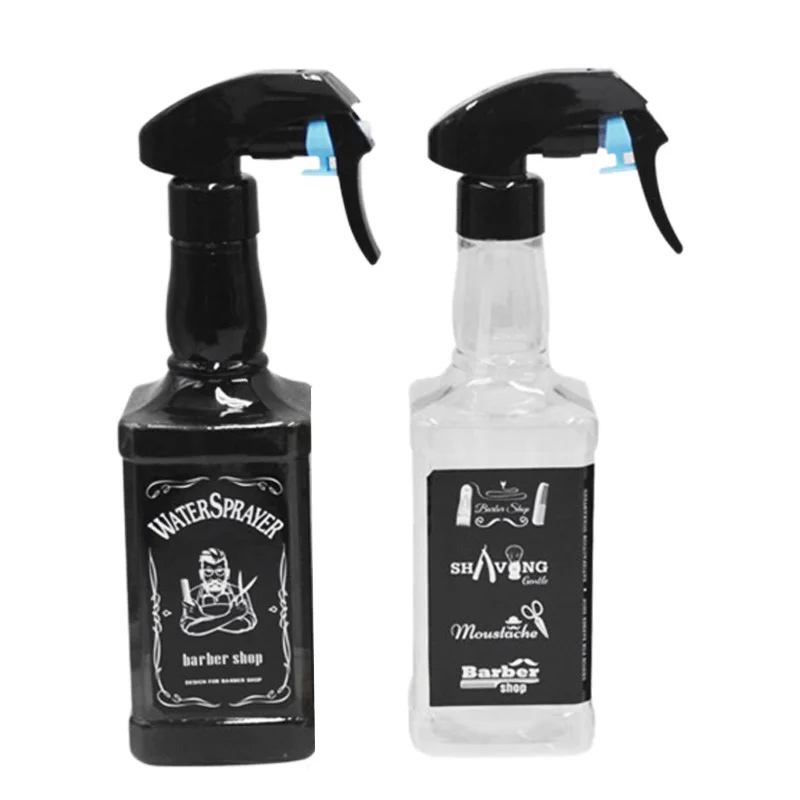 

ABVP 2 Pack Retro Whisky Look Plastic Hair Salon Spray Bottle Fine Mist Trigger Sprayer for Hairdressing Water Flowers-500Ml