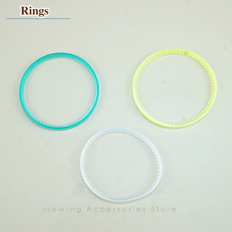 2 PCS TRF1 PTFE 노루발 링 재봉 액세서리 맞는 박음질 기계 플라스틱 바퀴 피트 JUKI BROTHER SINGER