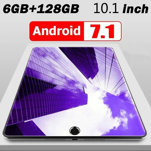 WiFi планшетный ПК 10,1 дюймов десять ядер 4G сеть Android 7,1 Arge 1280*800 ips экран Две sim-карты две камеры сзади 5,0 M планшет