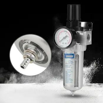 

1/2-Inch Air Compressor Moisture Water Trap Filter Regulator W/ Mount Connection Durable And Practical To Use