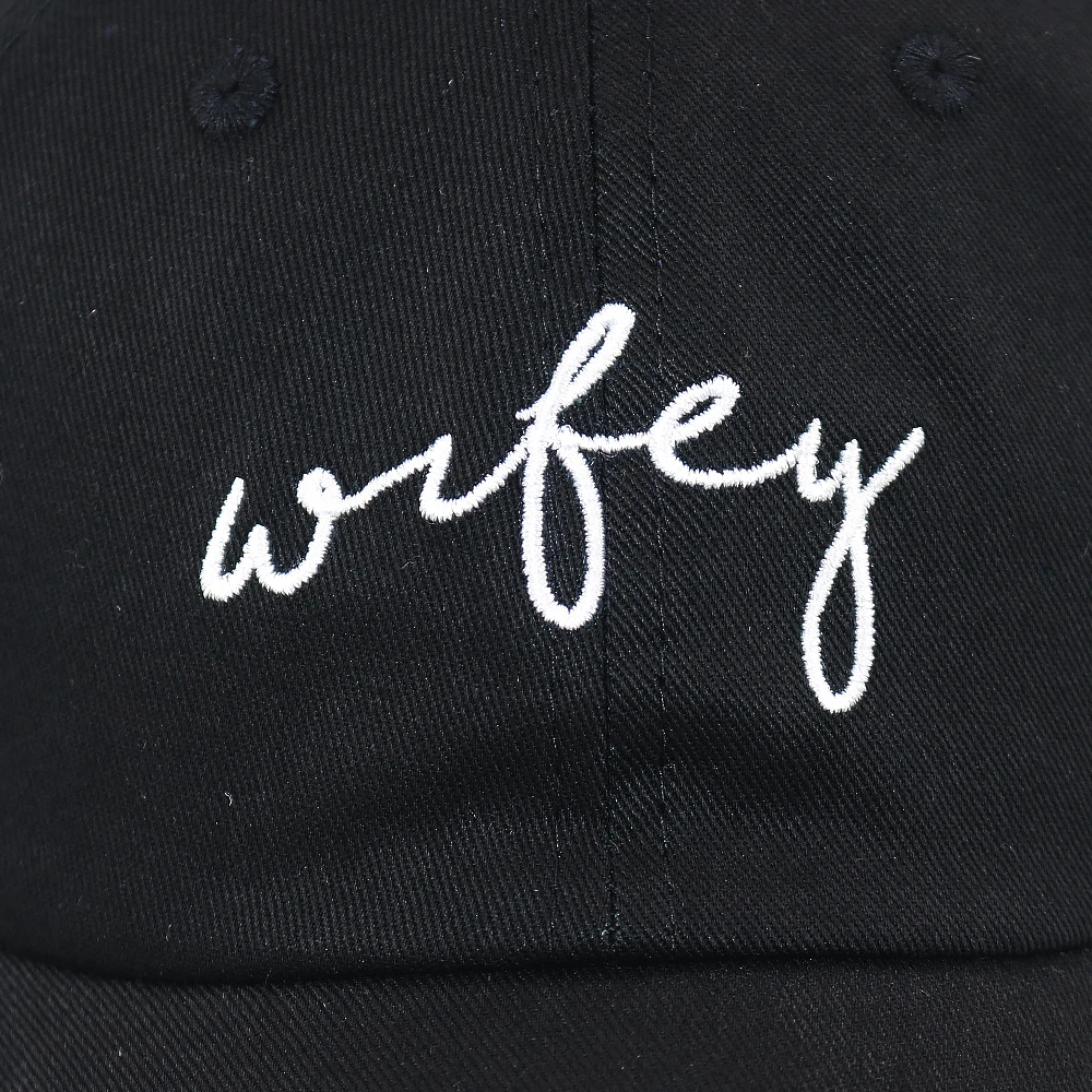Пара шляп Wifey Hubby папа Шляпы Письмо Вышивка Мода Бейсболка хлопок Регулируемый черный хип хоп snapback шляпа