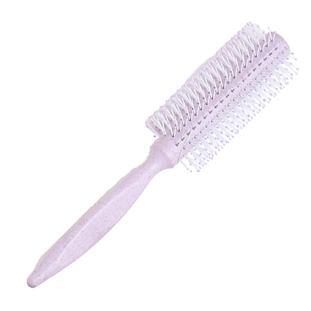 Professional Women Round Barrel Hair Brush Volumizing Blow Drying Hairbrush