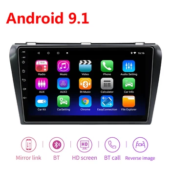 

9 Inch Touch Screen 2 din Android 9.1 Car Radio Multimedia Player for Mazda 3 2004 - 2012 Bluetooth WiFi FM USB GPS Mirror Link