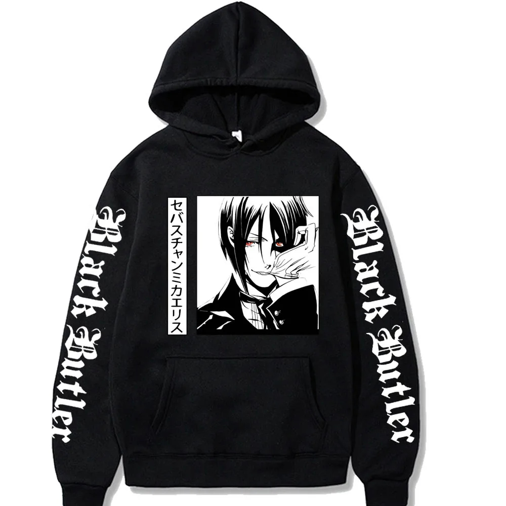 Black Butler Kuroshitsuji Anime Kapuzen Sweatshirt T-Shirt Hoodie Pullover Pulli