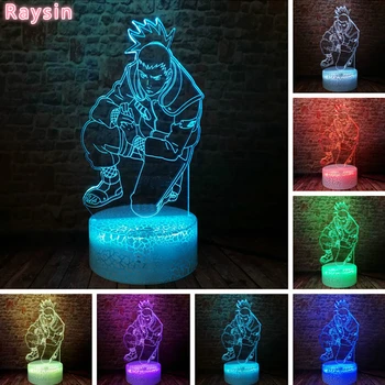 

Naruto Hatake Kakashi Nara Shikamaru Anime Action Figure Characters Toy 7 Colors Change RGB Night Light Fans Xmas Birthday Gifts