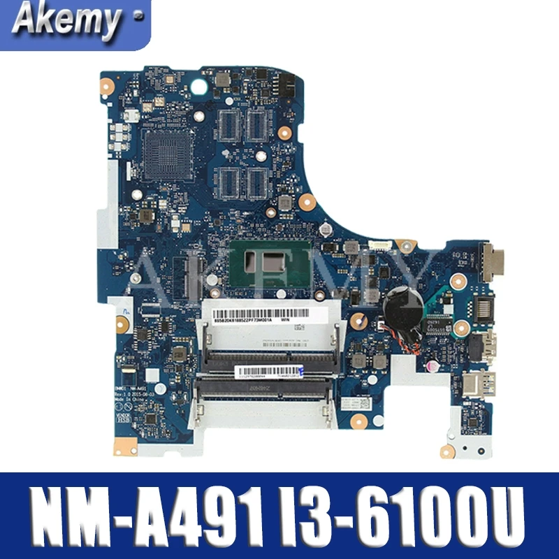 NM-A491 материнская плата для ноутбука lenovo 300-17ISK SR2EU I3-6100U процессор UMA MB
