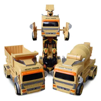 

Gesture-sensing Remote-controlled Deformation Car Mixer Truck Engineering Vehicle 2.4GHz Deformation Robot