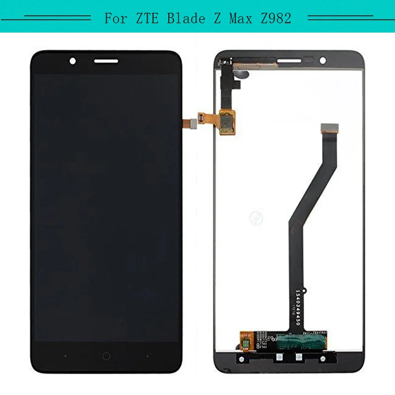 

Tested 1pc For ZTE Blade Z Max Z982 Full LCD Touch Screen Glass Digitizer Sensor Assembly Free Shipping