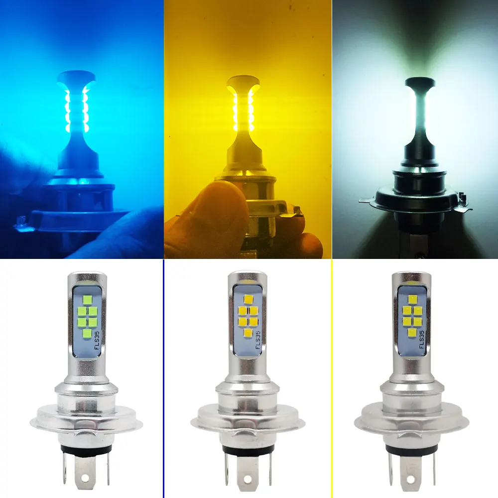H4 LED  Ʈ , HS1 LED   Ʈ, 3535 Ĩ, 1400LM 工, ڵ  Ʈ , 12V DC, 1 