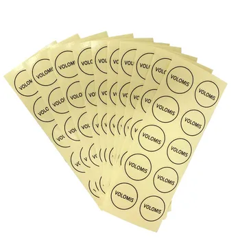 

1000pcs/lot wholesale transparent round bronzing "VOLOMIS" sealing sticker logo DIY tationery tools 30MM