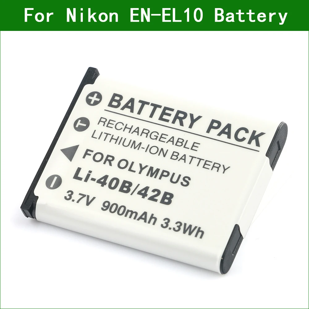 En-El10 En El10 Batteria Fotocamera Per Nikon Coolpix S60 S80 S200 S203 S210 S220 S230 S500 S510 S520 S570 S600 S700 S4000 S5100