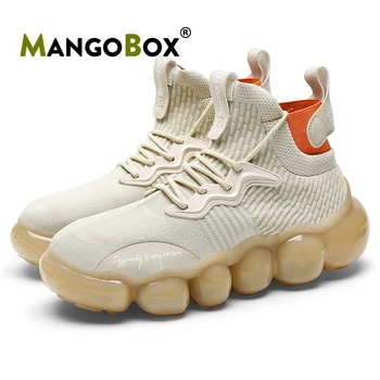 

Trend Man Running Shoes High Top Sport Sock Shoes Men Breathable Jogging Sneakers Man Height Increase Designer Sneakers For Men