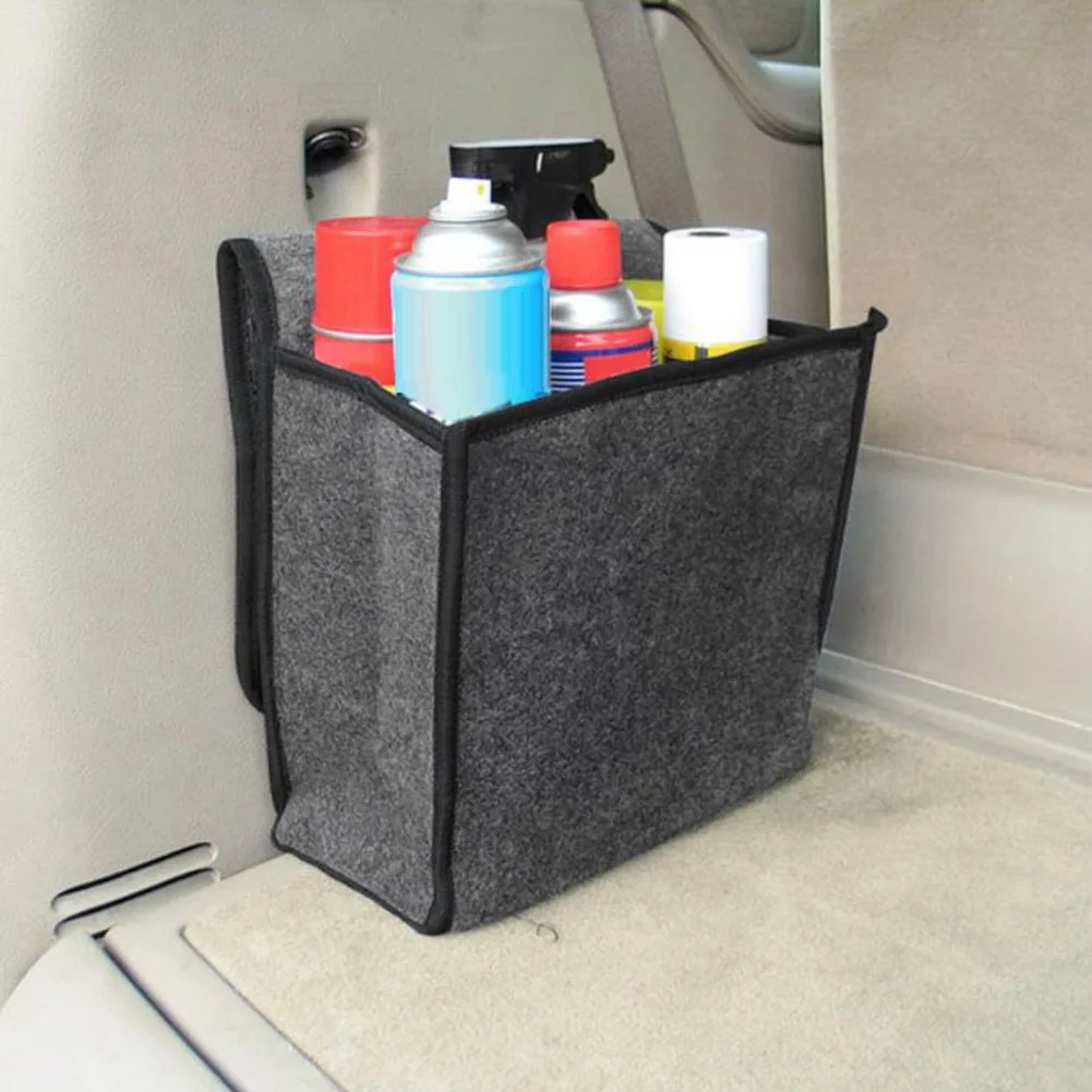 Автомобильный багажник сумка для хранения багажника авто автомобиль задний Войлок Органайзер складной держатель коробка