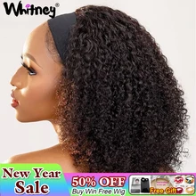 

Malaysia Hair Kinky Curly Headband Wig 100% Human Hair Headband Wig 180% Density Afro Kinky Curly Headband Wigs For Black Women