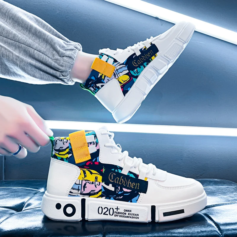Men Fashion Sneakers Trend Unisex Fitness Shoes Casual Comforthable Popular Light Student Rubber Vulcanized | Обувь