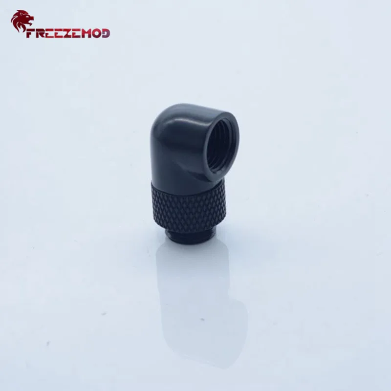 FREEZEMOD латунь серебристый/черный/белый G1/4 ''поток 90 градусов 360 Поворотный