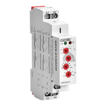 

GEYA GRV8-01 ACDC110-240V Single Phase Voltage Relay Selection Over Or Under Voltage Protection Monitoring Relay