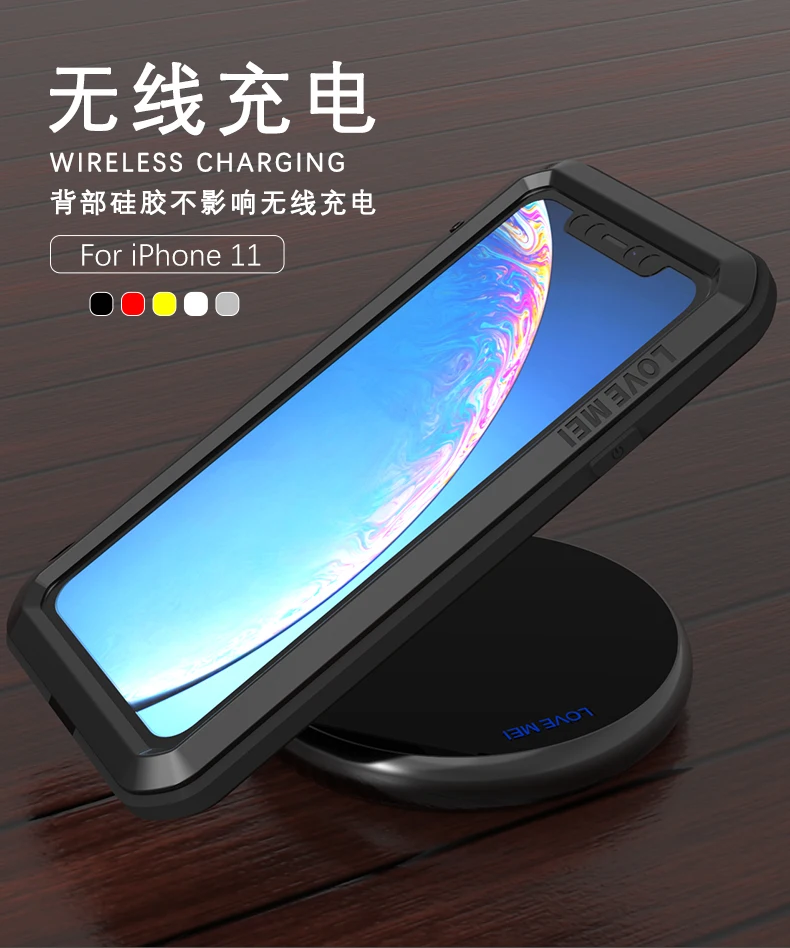 Водонепроницаемый ударопрочный грязеотталкивающий чехол для iPhone 11 Pro XS Max XR X 8 7 6 6S Plus чехол для телефона