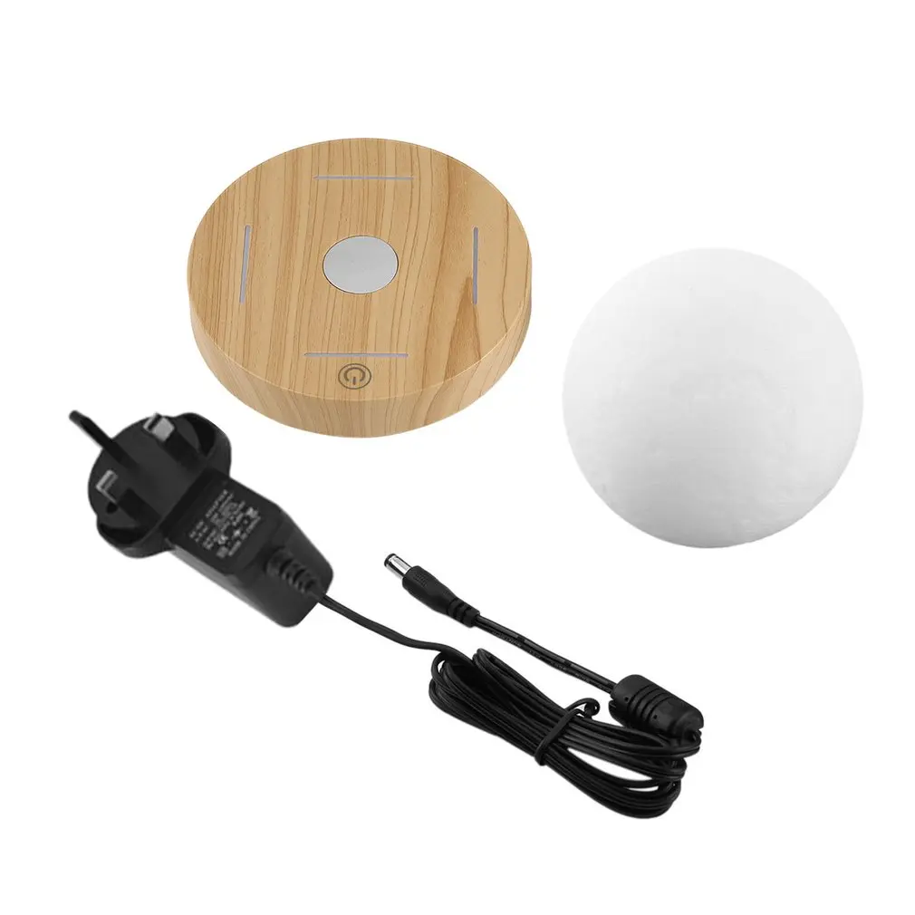 

Magnetic Levitating 3D Moon Lamp 360 rotated Wooden Base 10cm Night Lamp Floating Romantic Light Home Decoration for Bedroom