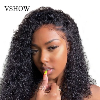 

Curly Lace Front Human Hair Wigs For Black Women HD Transparent Lace Frontal Wig 360 Full Lace Wig Malaysian Kinky Curly Wig