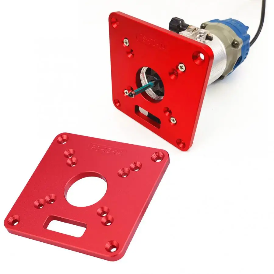 

Trimmer Table Insert Plate Aluminum Alloy 6061 Anodic Oxidation Engraving Router Table Plate for DIY Craft Mold Fixed