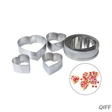 6 шт./компл. сердце Форма оригинальные формочки для печенья в виде украшения Инструменты Fondant(сахарная) конфеты