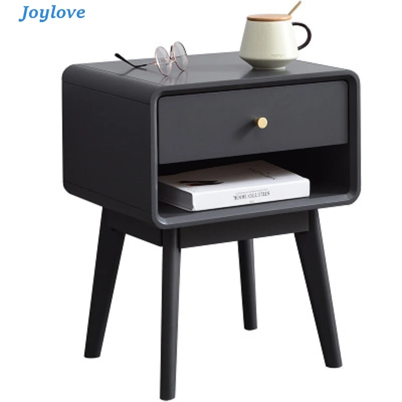 Прикроватный столик для спальни из цельной древесины в скандинавском стиле JOYLOVE, простой современный шкаф для хранения, цвет орехового дерева| | | АлиЭкспресс - Joylove store: тысяча мелочей для дома и крутая мебель