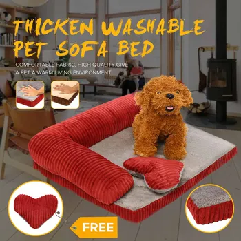 

Pet Dog Bed Sofa Puppy Bed For Small Medium Dog Mats Bench Lounger Cat Puppy Bed Kennel Cat Pet House Supplies 50x40CM