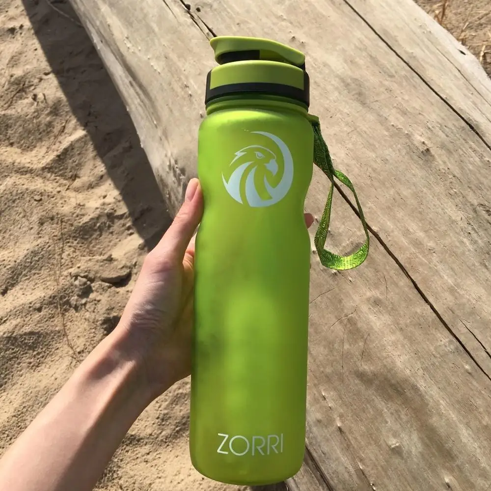 Portable Sport Water Bottle 600/800/1000ml BPA Free Outdoor Travel Carrying Tritan Plastic Drink Bottle With Filter