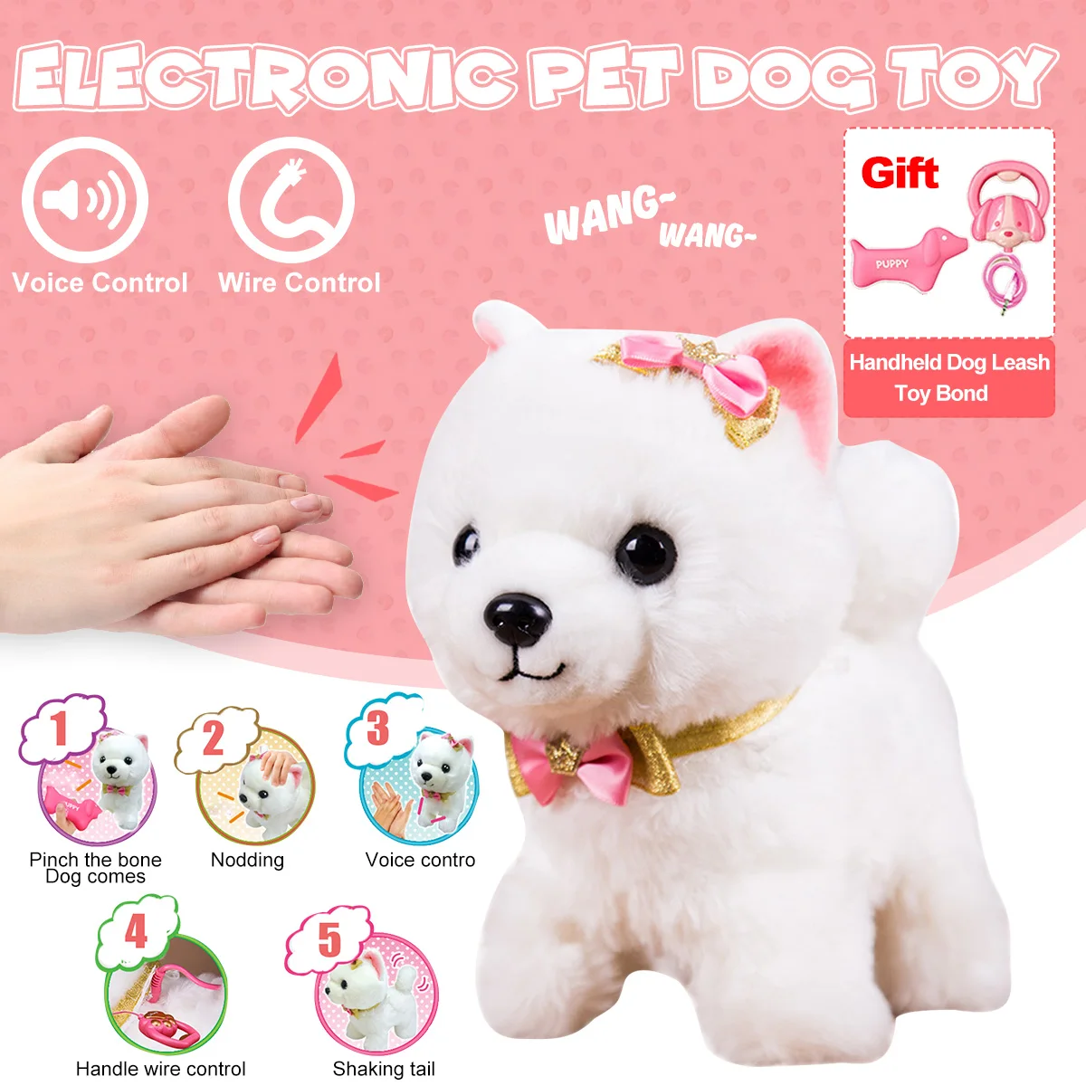 electronic pet dog interactive puppy
