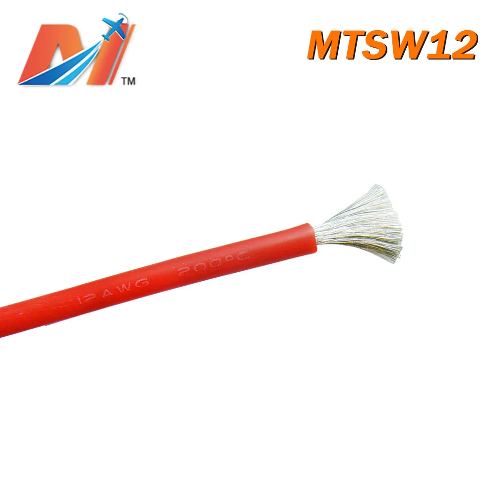 Maytech (1meter) power silicon wire AWG12 RED COLOR | Электроника