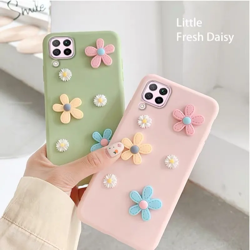 3D Flower Soft Silicon Phone Case For Redmi Note 3 4 5 6 7 8 9 4X 5Pro 5A Prime 6Pro 7Pro 7S 8Pro 8T 9Pro 9S Pro Max | Мобильные
