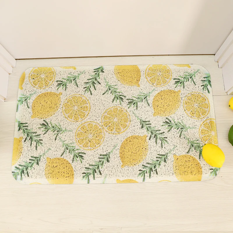 Напольный коврик, входная дверь, шелковое кольцо, Противоскользящий коврик, бытовая задняя ПВХ ванная комната, туалет, дверной коврик, дверной коврик