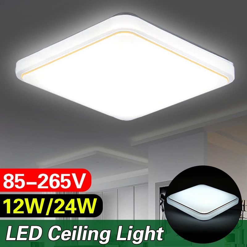 Ultra Thin LED Panel Lamp LED Ceiling Light 12W 24W Square Down Light