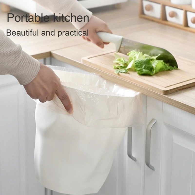 Nordic Style Irregular Plastic Garbage Bin Food Waste Basket Flower Pot Organizer desktop trash can trash can