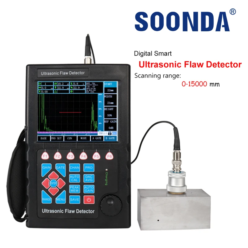 010000 Scan Range Digital Ultrasonic Flaw Detector Non Destructive