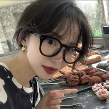 Анти-синий светильник, солнцезащитные очки для женщин, Новое поступление, большое плоское зеркало в раме, женские круглые очки для чтения, 3212