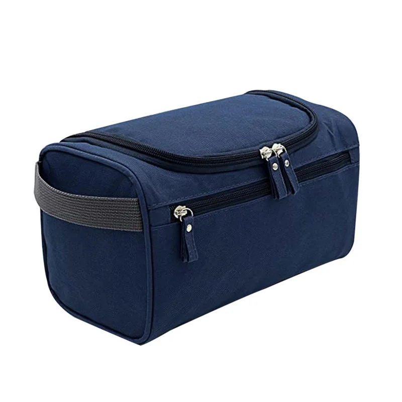 Унисекс портативная Большая вместительная сумка для хранения, водонепроницаемая дорожная сумка, косметичка для туалетных принадлежностей, многофункциональные сумки, новинка - Цвет: Navy blue