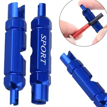 

1pair/pack Aluminium Alloy Home Detachable Cars Compact Auto Accessories DIY Easy Install Hexagonal Tire Repair Core Tool