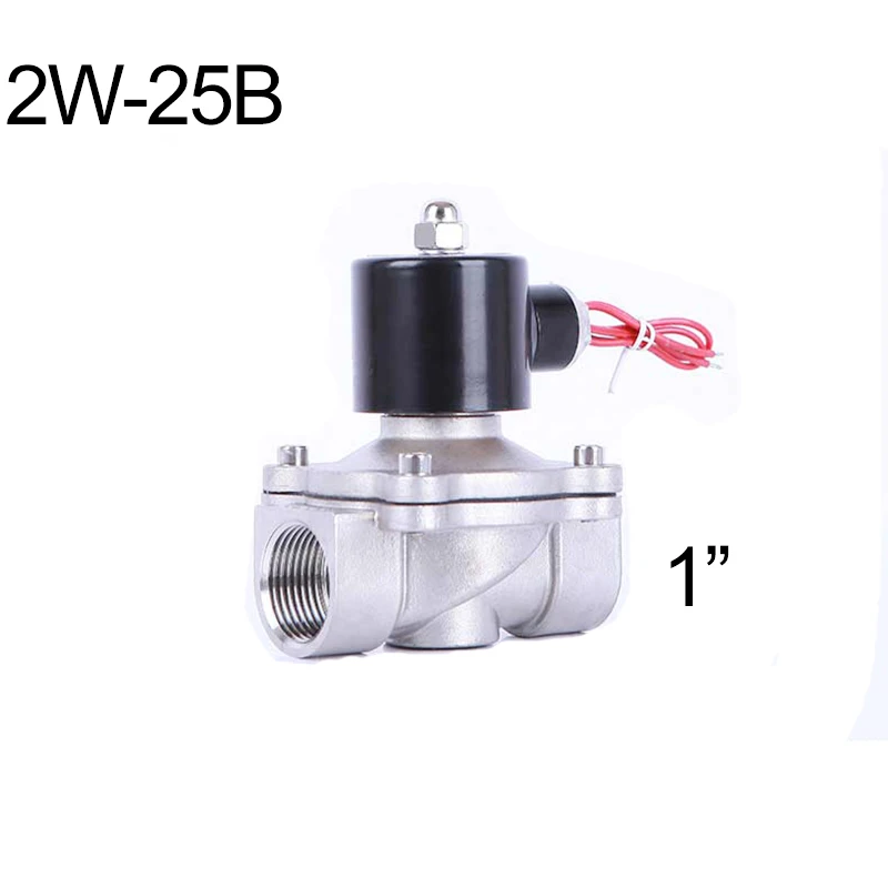 2w250-25 1 дюймовый Электрический Соленоидный клапан для воды и газа 24v из нержавеющей стали
