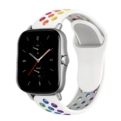 Rainbow Watch Band - 20mm/22mm Strap - 20mm watch band (White)