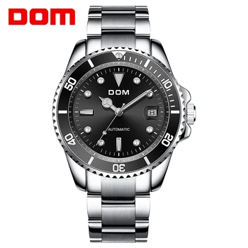 

DOM New Water Ghost Series Classic Black Dial Luxury Men Automatic Watches Stainless Steel Waterproof Mechanical Watch M-1310