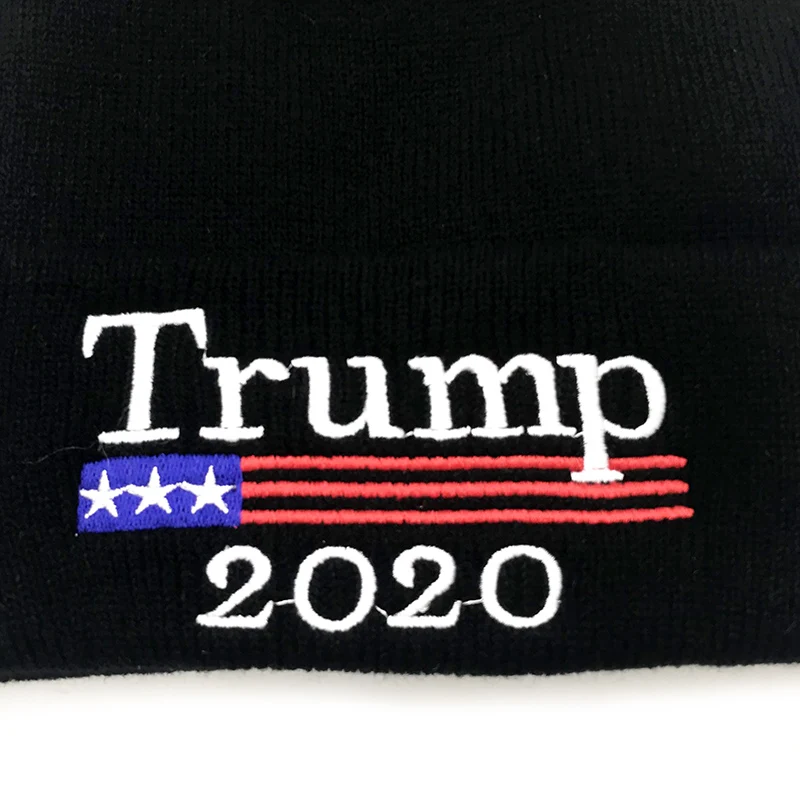 Дональд Трамп Красной Шапочки Skullies шляпа переизбрания держать America Great вышивка флaг сшa yзкиe MAGA Кепки зимняя хлопковая шапка