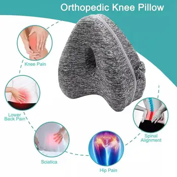

Orthopedic Pillow for Sleeping Memory Foam Leg Positioner Pillows Knee Support Cushion between the Legs for Hip Pain Sciatica