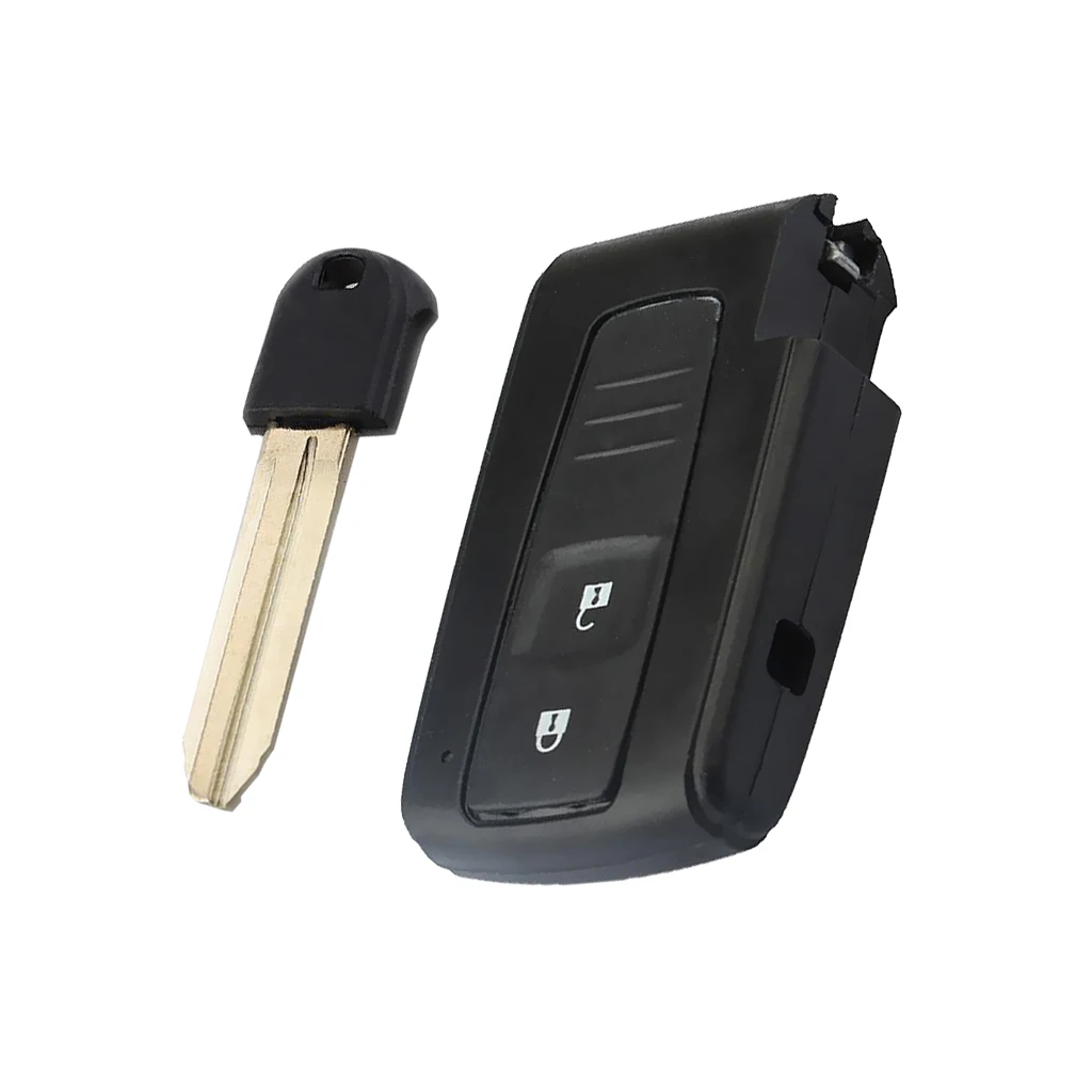2-Button Remote Smart Key Fob Case with Uncut Blank for Toyota Prius 2004-2009
