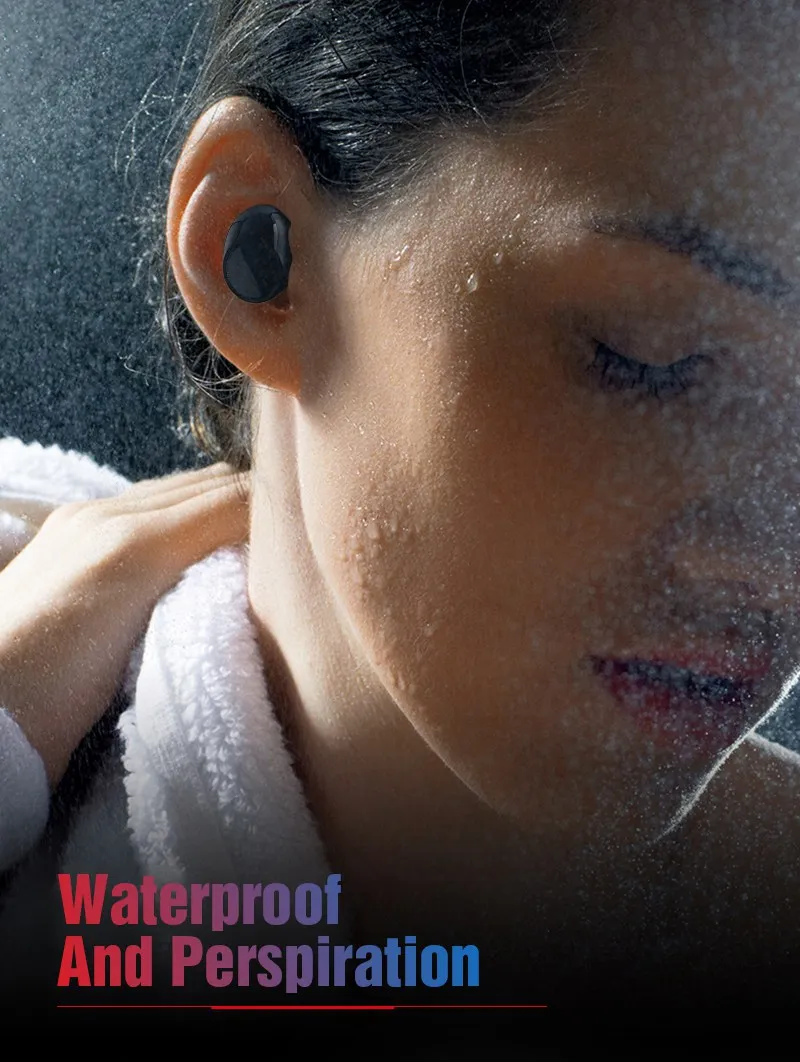 TOMKAS Bluetooth Earphone TWS Earbuds Wireless Bluetooth Earphones Stereo V4.2 Bluetooth Earphone With HD Mic and Charge Box