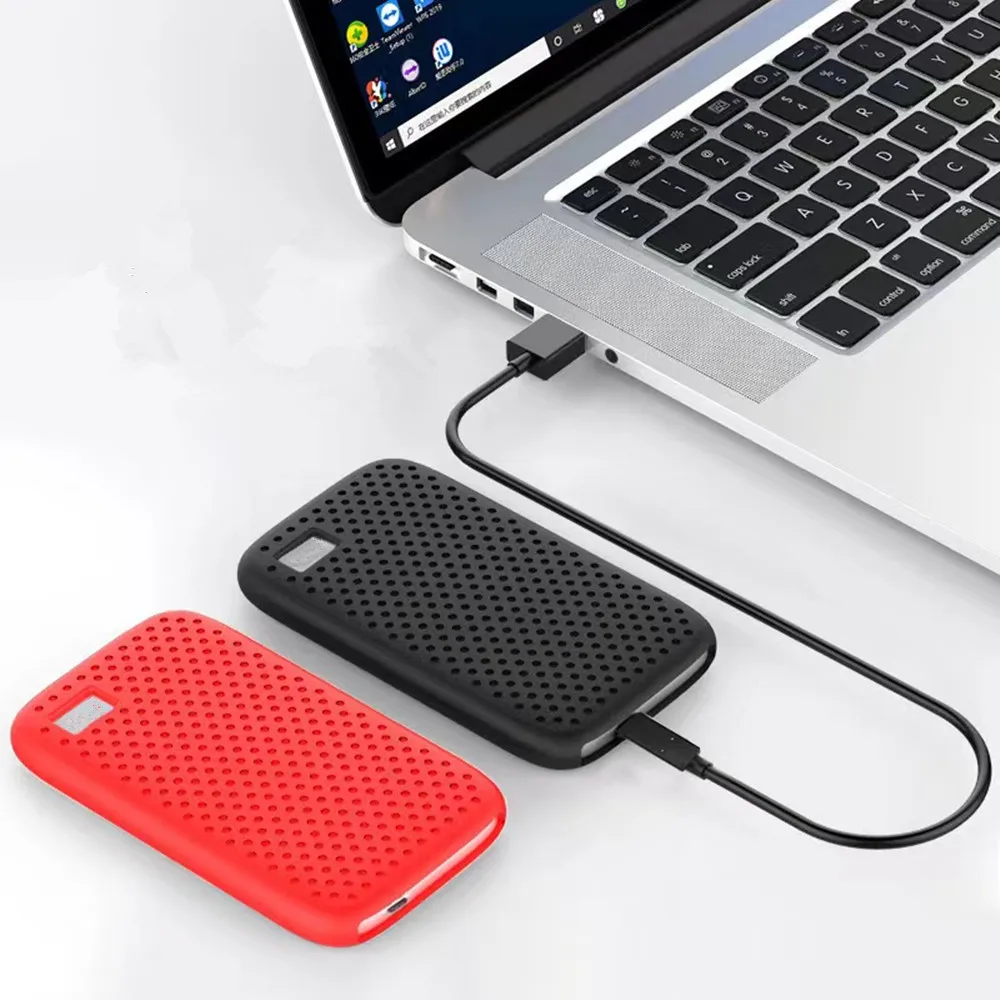 Portable SSD Hard Disk Case Soft Silicone Cover Protect Sleeve Skin PSSD Case for WD My Passport Portable SSD Hard Drive 500G/1T/2T/4T